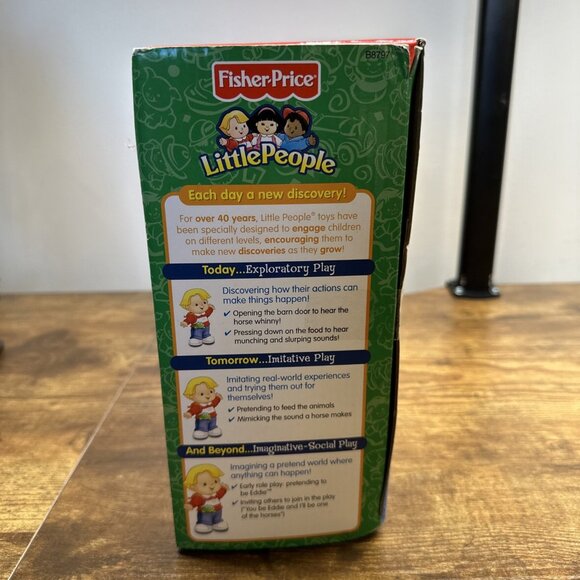 Vintage Fisher Price Little People Animal Sounds‎ Stable Tractor Set 2003 - Picture 4 of 10